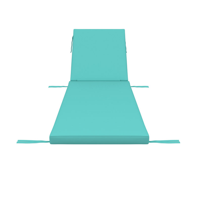 Sunbrella® Outdoor Chaise Cushion, 23" W x 75" D, Sunbrella® Canvas Aruba