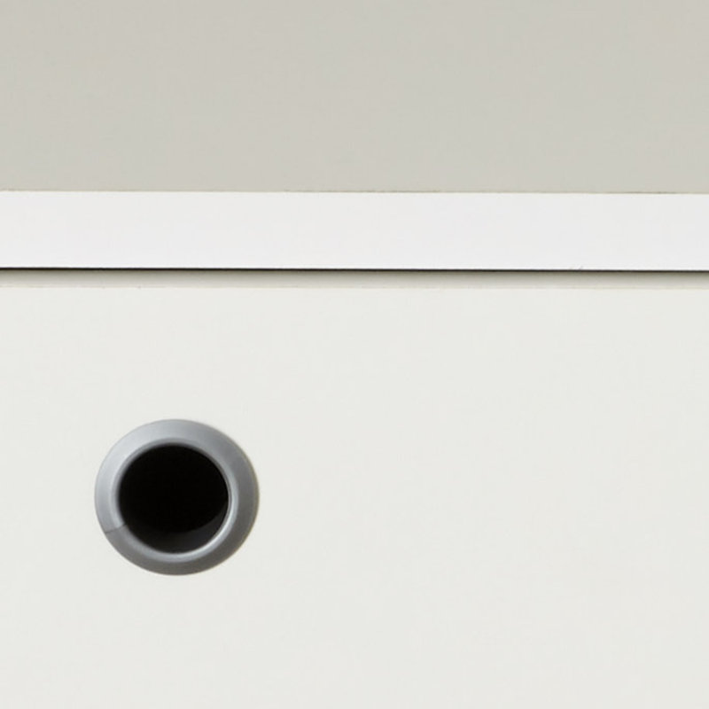 L-Shaped Computer Desk, White