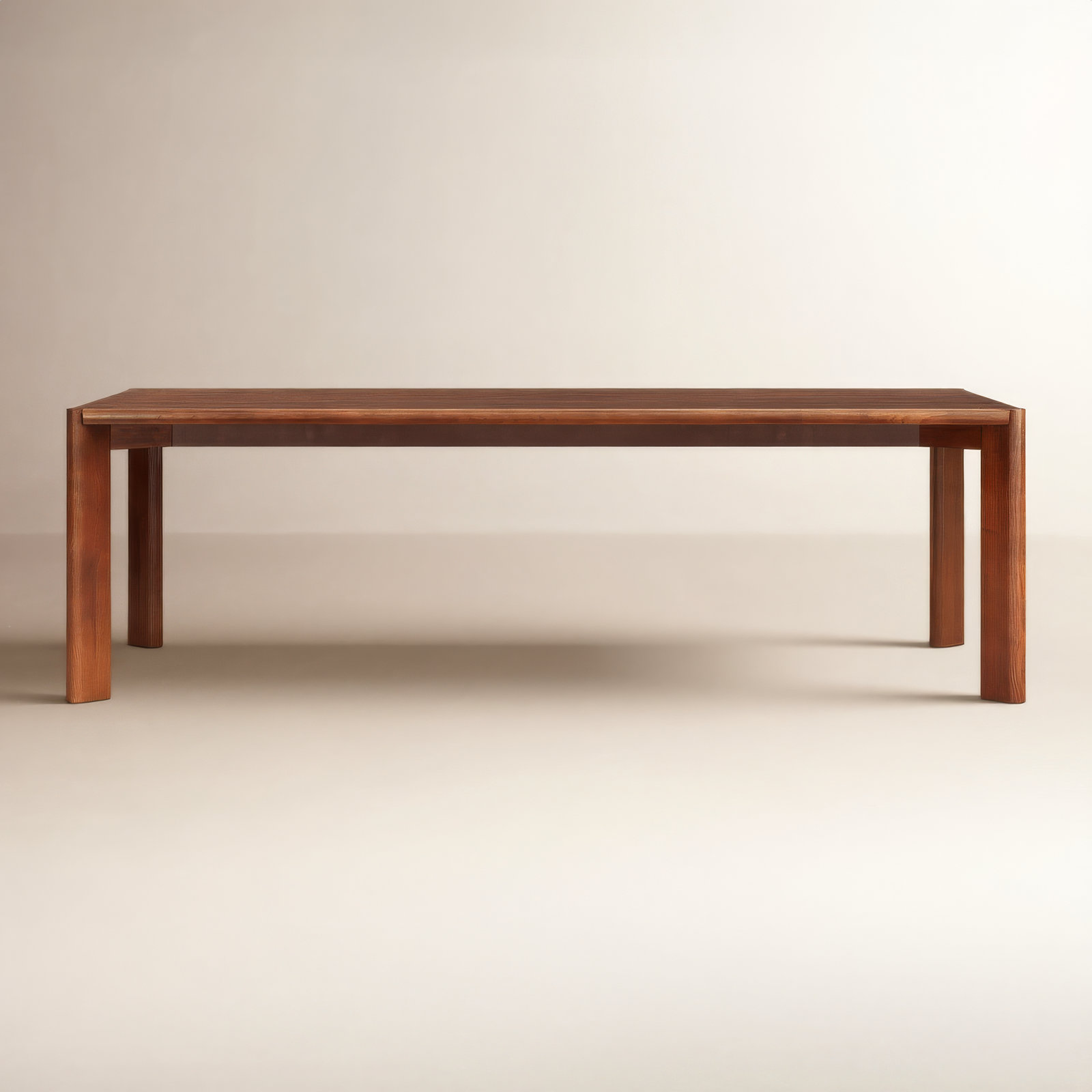 Leola 96" Oak Dining Table,  Brown