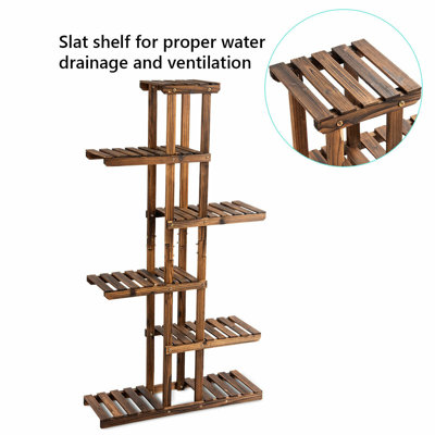 Esbon Wood Weather Resistant Plant Stand