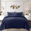 Aspire Homeware 4 Piece Hotel Quality Striped Duvet Bedding Set with Pillowcases and Fitted Sheet for Luxury Bedding Comfort-119236700-119236704