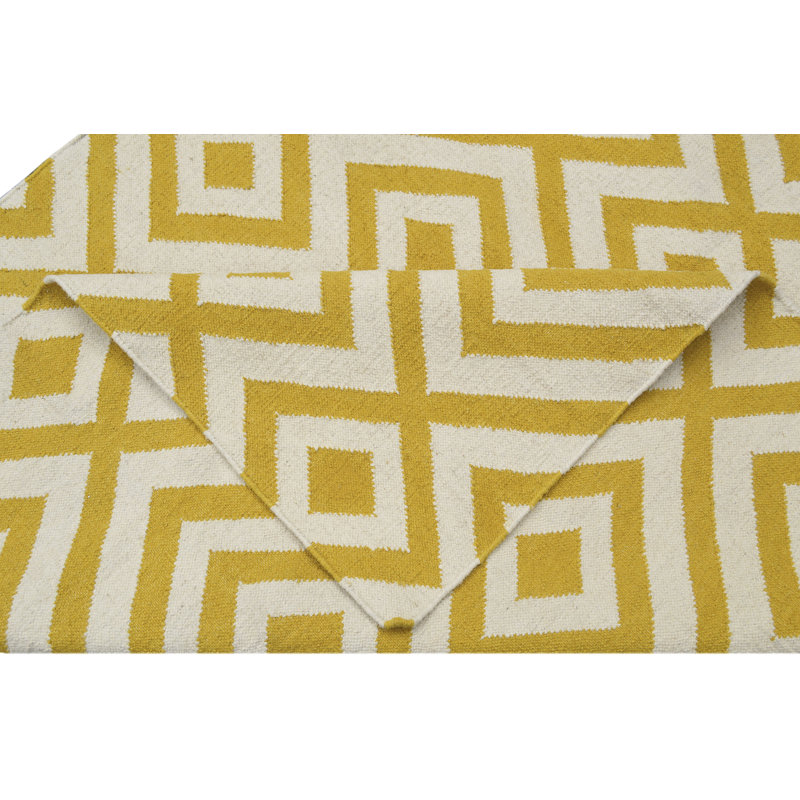 Luisa Geometric Wool Area Rug, Rectangle 120 x 180cm