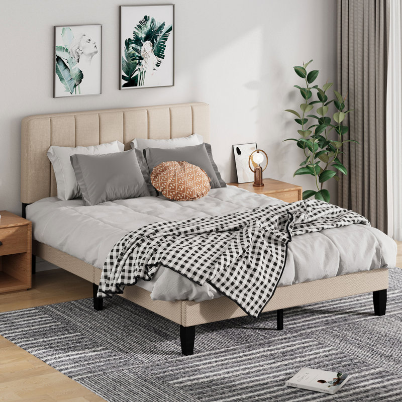 Upholstered Panel Bed
