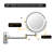 Mentasta Rechargeable Wall Mounted Makeup Mirror, LED Touch Screen and 360 Swivel-546193835