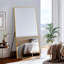 Lensa Rectangle Metal Full Length Wall Mirror with Embedded Bracket-233625010-233625011