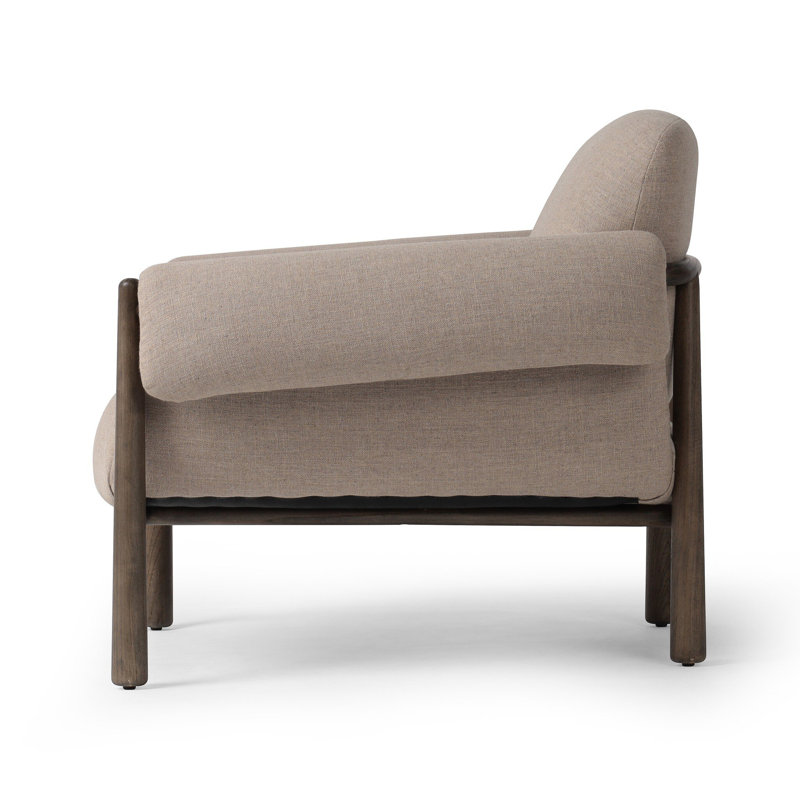 Olia Armchair, Alcala Taupe Polyester Blend
