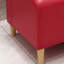 Banc rembourré élégant en similicuir