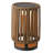 Sawara 12.5" Modern Minimalist Faux Rattan Integrated Indoor/Outdoor LED Solar Powered Lantern-115951211-115951210