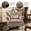 Fauteuil canapé antique sculpté et rembourré
