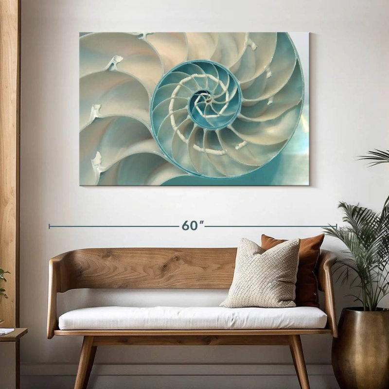 Inside A Nautilus Shell, 32" H x 48" W