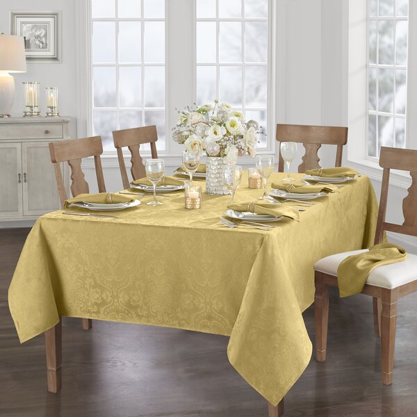 Chrissy Tablecloth Ecru Beige, 100% Cotton, Size 54x54 | April Cornell | Square Tablecloths for Tablescaping