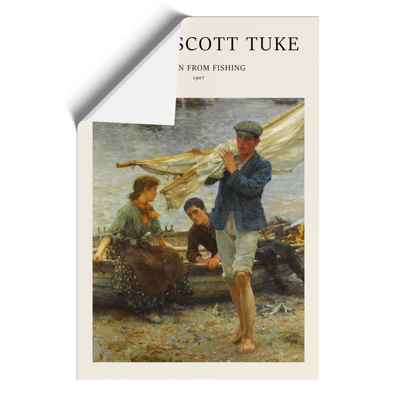 Returning Print by Henry Scott Tuke - Frameless Print, 59cm H x 42cm W x 0.1cm D