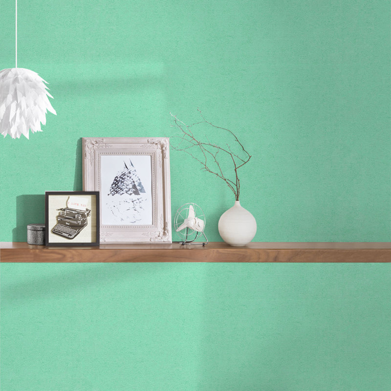 Fredrikk 10.05m x 70cm Matte Wallpaper Roll, Green/Silver