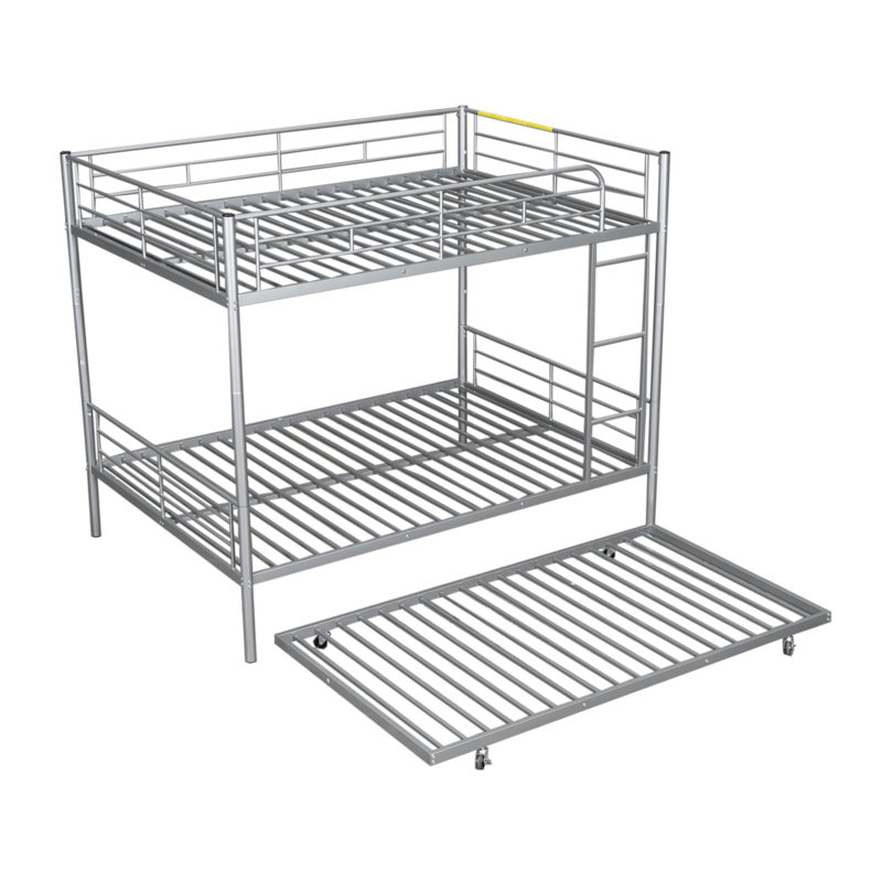 Lit pour enfant Alaila, Double sur double, Argent