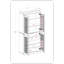 Garde-manger 100% bois massif 32 po avec portes en verre givré et 2 tiroirs-1945578561