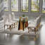 Chaise parsons en velours capitonnée Lanieya