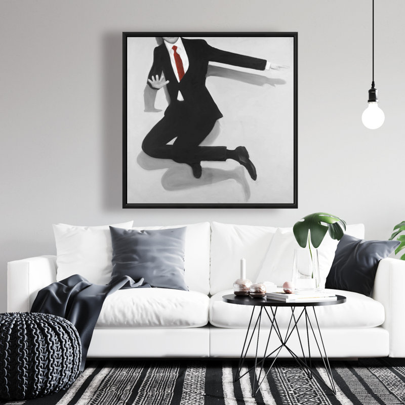 Classical Jumping Man Print On Canvas