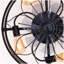 Ventilateur de plafond 20 pouces en tissu de style campagnard avec télécommande pour salon, chambre à coucher et cuisine - NON INCLUS
