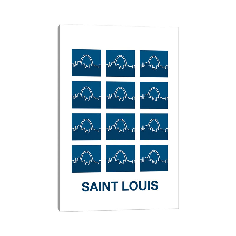 Saint Louis Arches by Benton Park Prints - Wrapped Canvas Gallery-Wrapped Canvas Giclée, 20.32 cm H x 30.48 cm W