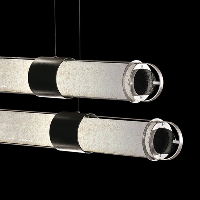 Bond 8 - Light LED Pendant, Black/Silver, White