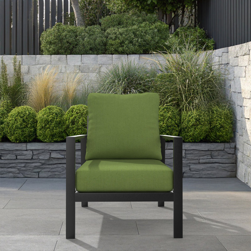 Deep Seating Outdoor Sunbrella® Seat/Back Cushion, Spectrum Cilantro Sunbrella® Plainweave