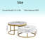 Table basse gigogne moderne avec tiroirs Modern