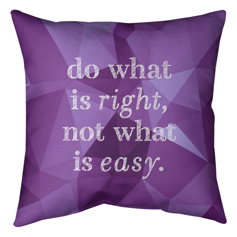 Coussin de sol, 40 po x 40 po, Mauve / Blanc
