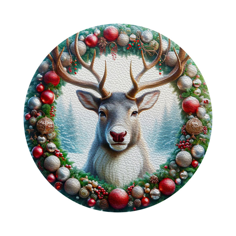 Vegan Leather Round Placemats