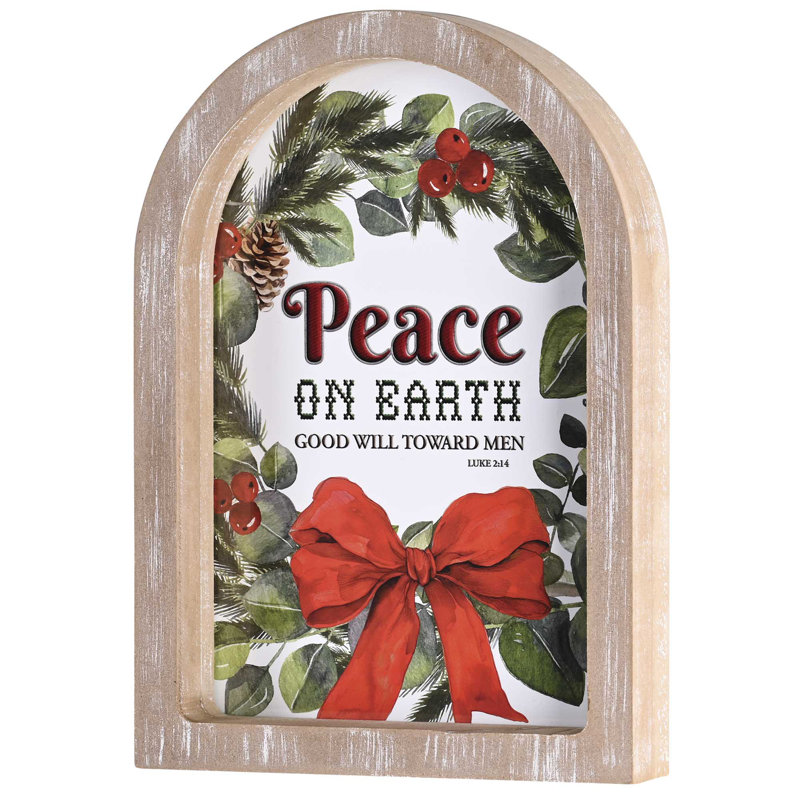 Couronne encadrée Peace On Earth