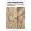 Armoire d'appoint simple et moderne en rotin