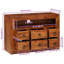 80cm Solid Wood Sideboard