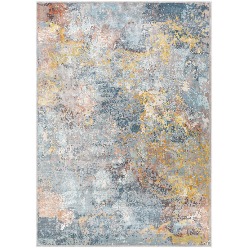 Abstract Indoor Rug, Rectangle 8'10" x 12'