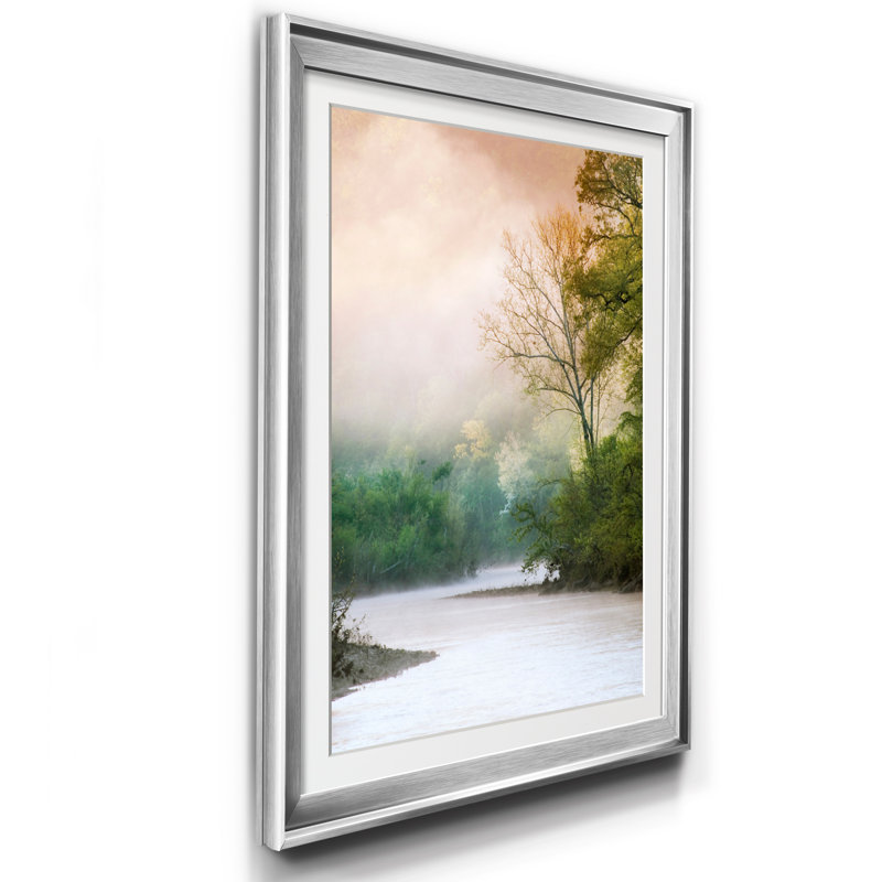 " Beguiled ", 18.5" H x 24.5" W x 1.5" D, Silver Framed
