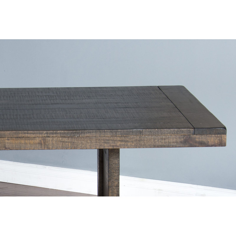 Edenbridge Mahogany Solid Wood Dining Table, Tobacco Leaf