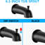 Single Handle Shower In Matte Black Elegance. Includes Rain Showerhead, Handheld Shower, Tub Spout And Valve. . 1.8 Gpm Flow. 360 Adjustable. Wall Mount Faucet With Type. Comprises & Gpm. Corrosion .