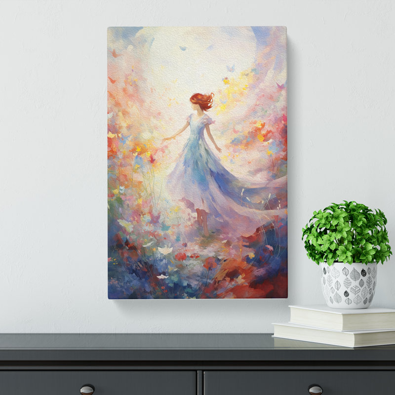 Fairy Colour Field - Wrapped Canvas Print, 60cm H x 40cm W x 3cm D