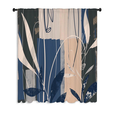 Rideau transparent en polyester Chrissoula