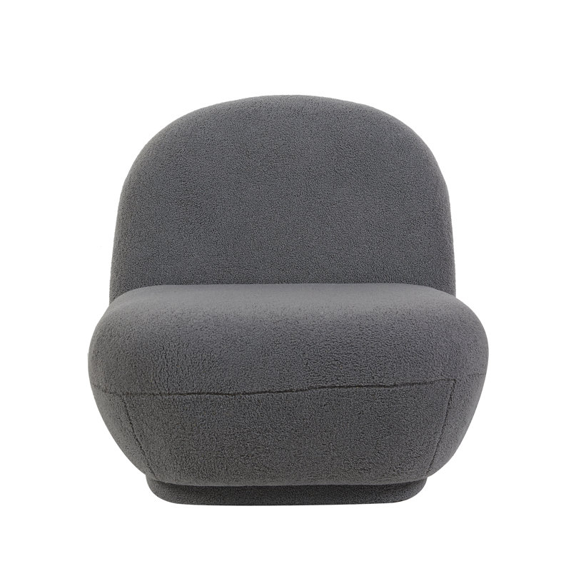 Boucle Accent Chair, Grey