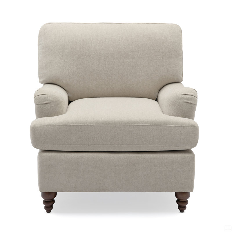 Chaise avec accoudoirs, Beige clair