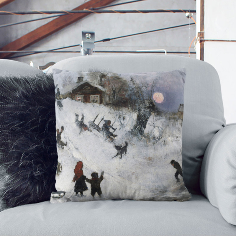 Square Cushion, Black, 40cm H x 40cm W x 15cm D