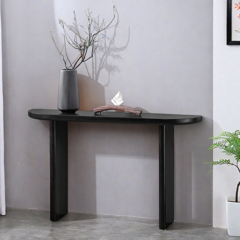 Console Modern Minimalist, Noir, H 29,5 po x l 63 po x P 11,8 po