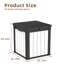Boîte de rangement en résine imperméable et verrouillable toutes saisons 50 gallons (noir et blanc)-123759391