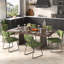 Chaise d'appoint rembourrée en velours Nikitia-515227048