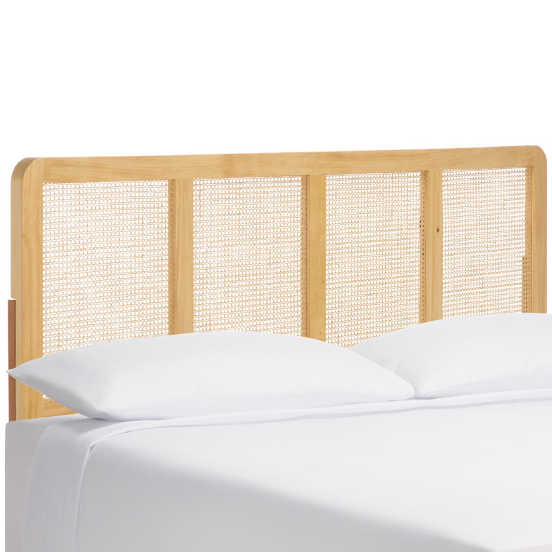 Daishi Panel Rattan Headbord, Natural, King