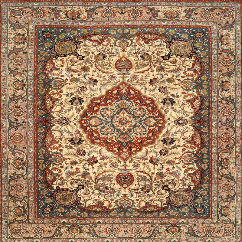 Stockseth Oriental Indoor Rug, Square 5'