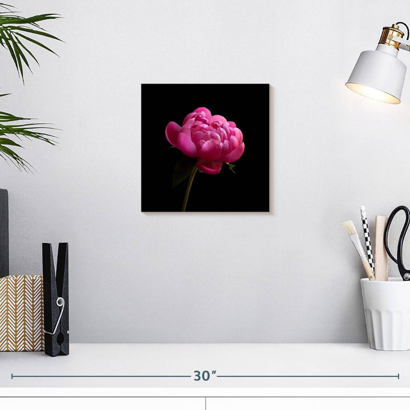 Arney Dark Pink Peony, 10" H x 10" W