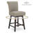 Alanys Swivel Upholstered Counter Stool-1913451207