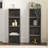 Versatile Media Tower Rack With Adjustable Shelves For Home Office And Display
