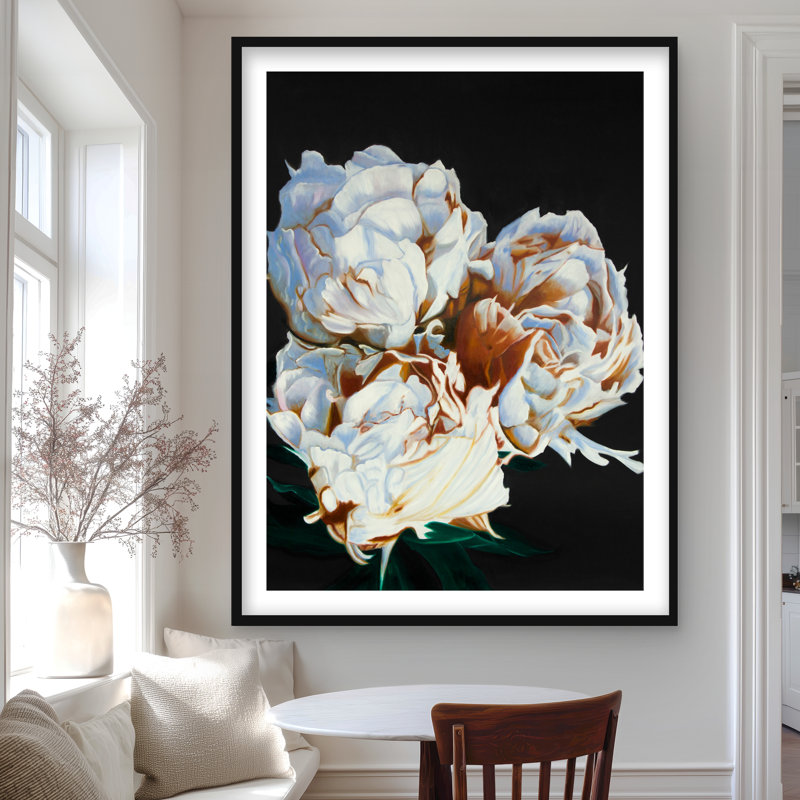 Blooming pivoines - best-sellers hyperréaliste, reproduction encadrée
