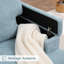 Fauteuil rembourré avec rangement intérieur pour accoudoirs-448415064
